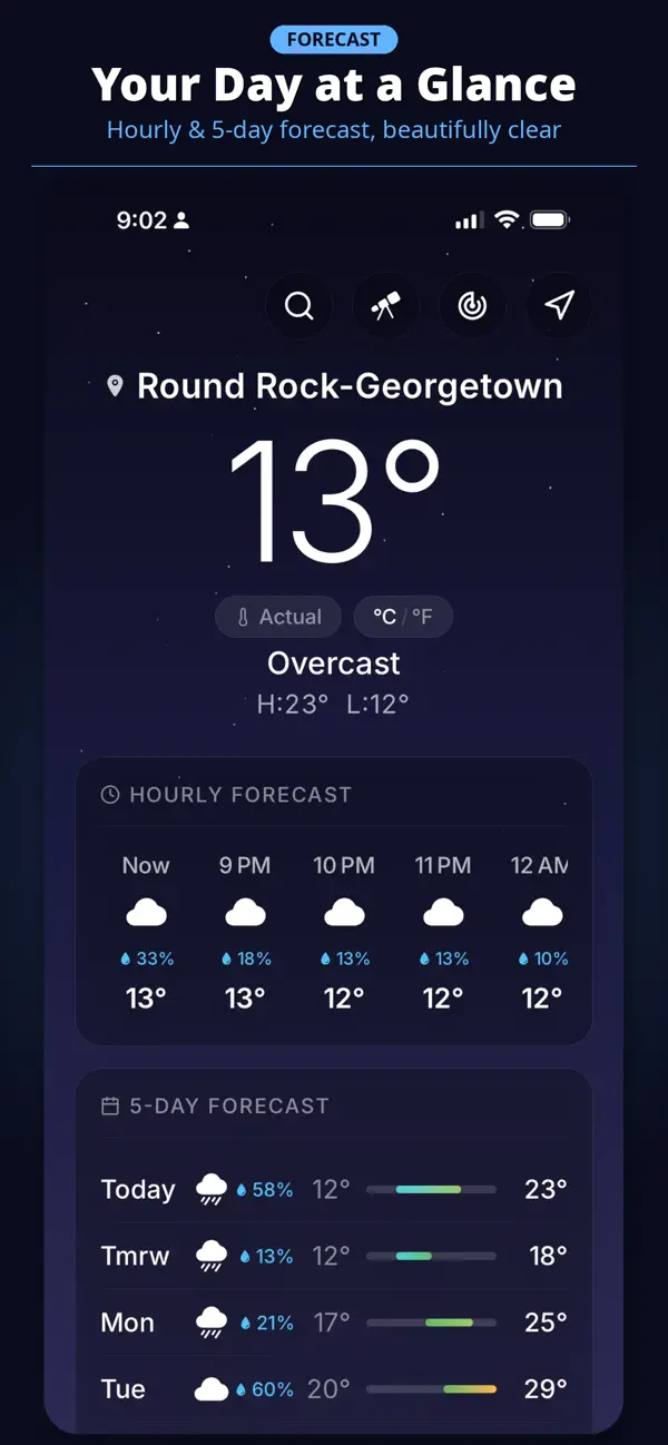 SkyGazer Weather screenshot 2